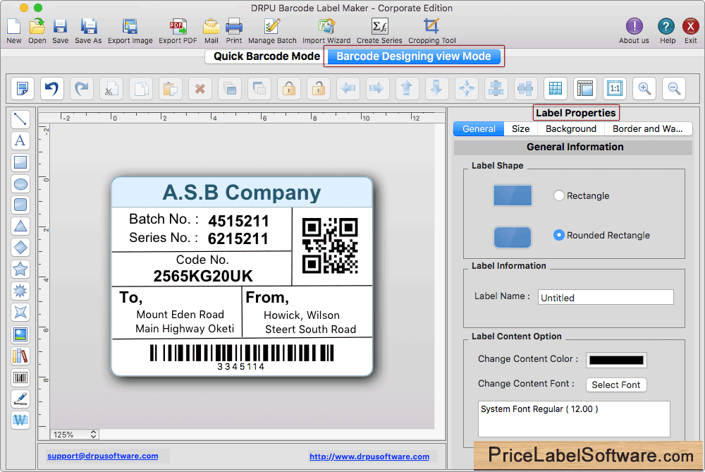 Design Barcode Label