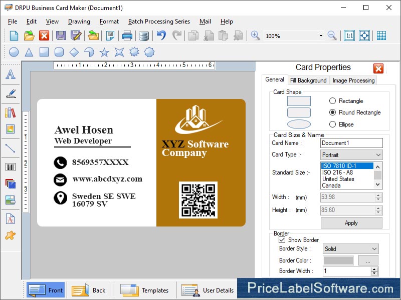 Make Business Cards Software 8.5.9.2 full