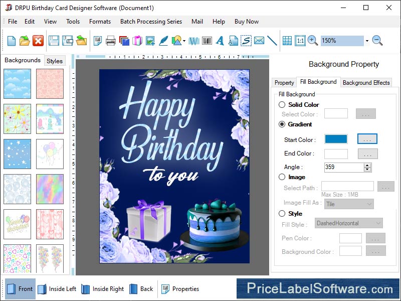 Printable, software, birthday, card, stylish, colorful, font, shape, size, customized, design, maker, generates, creates, image, objects, pictures, print, line, rectangle, eye, catching, attractive, impressive, logo, photo, text, ellipse, flexible