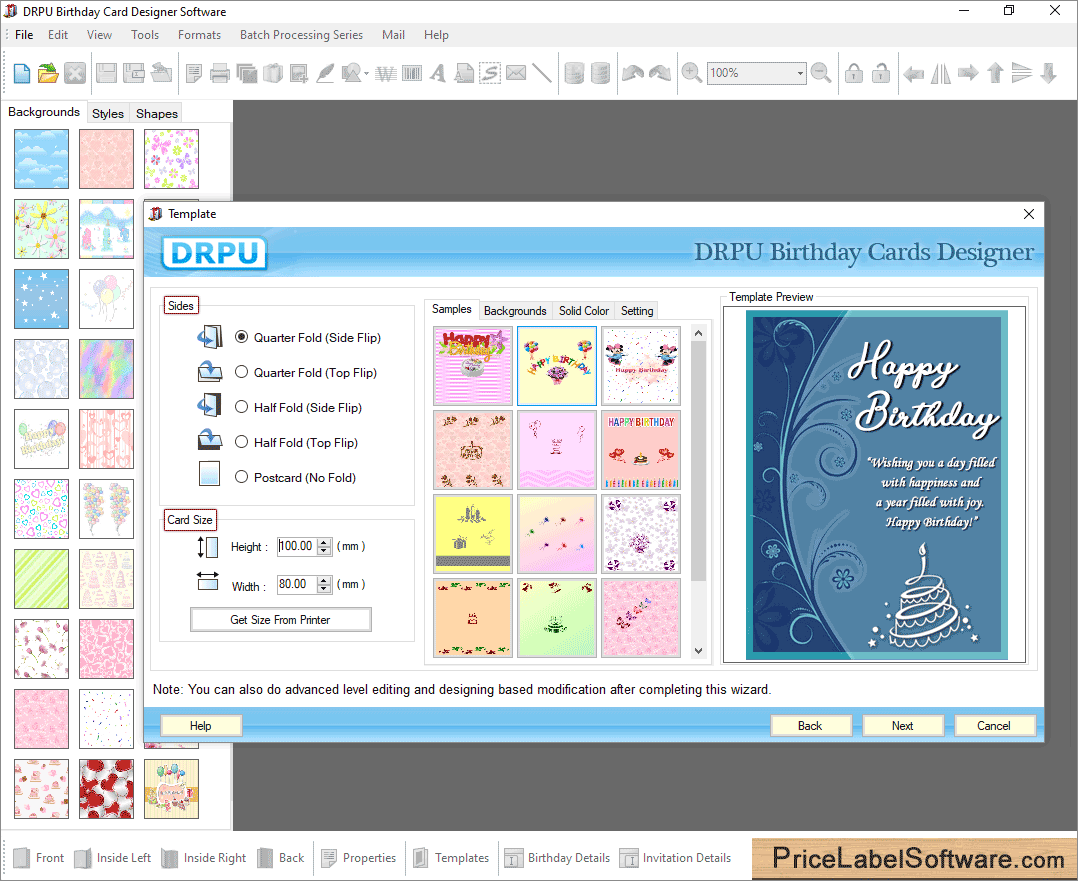 Birthday Card Designing Software