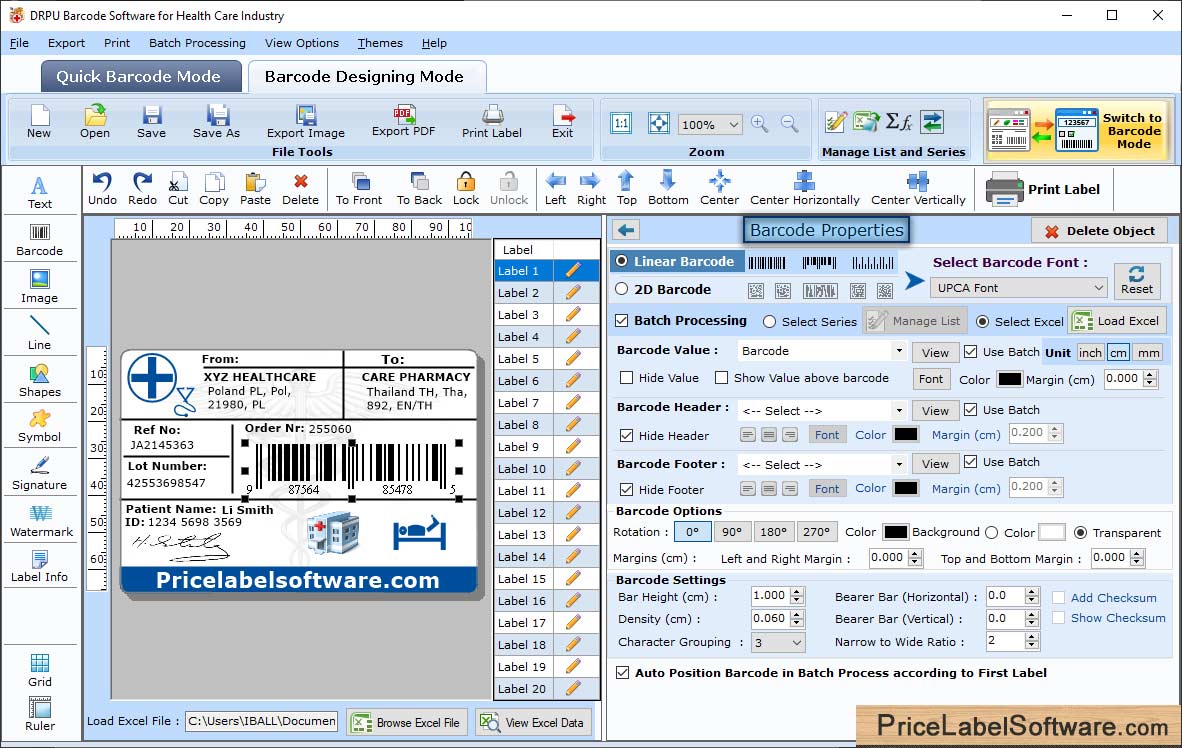 Barcode Properties