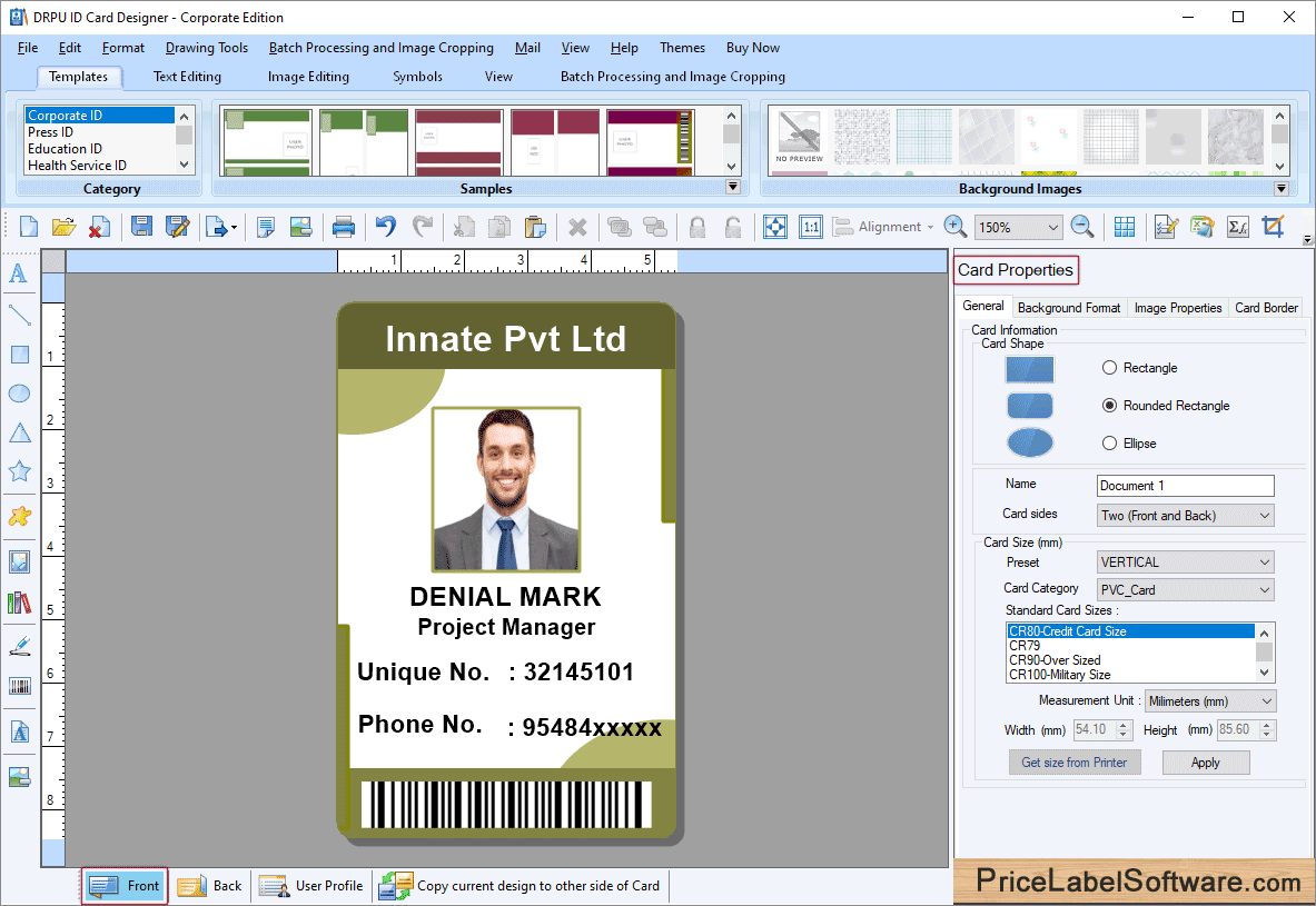 ID Card Properties