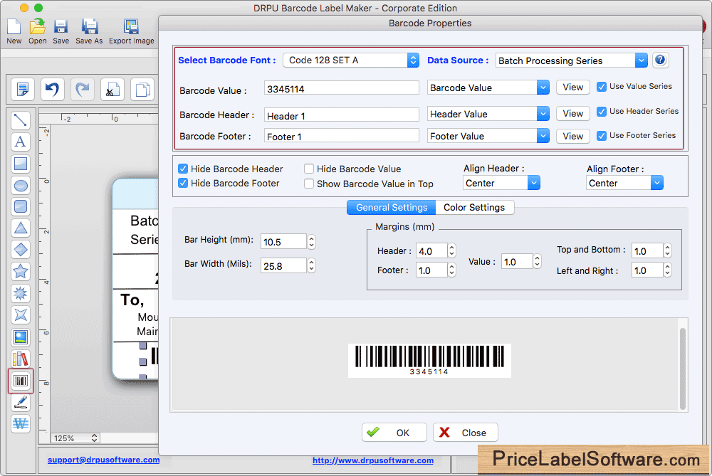 Barcode Properties