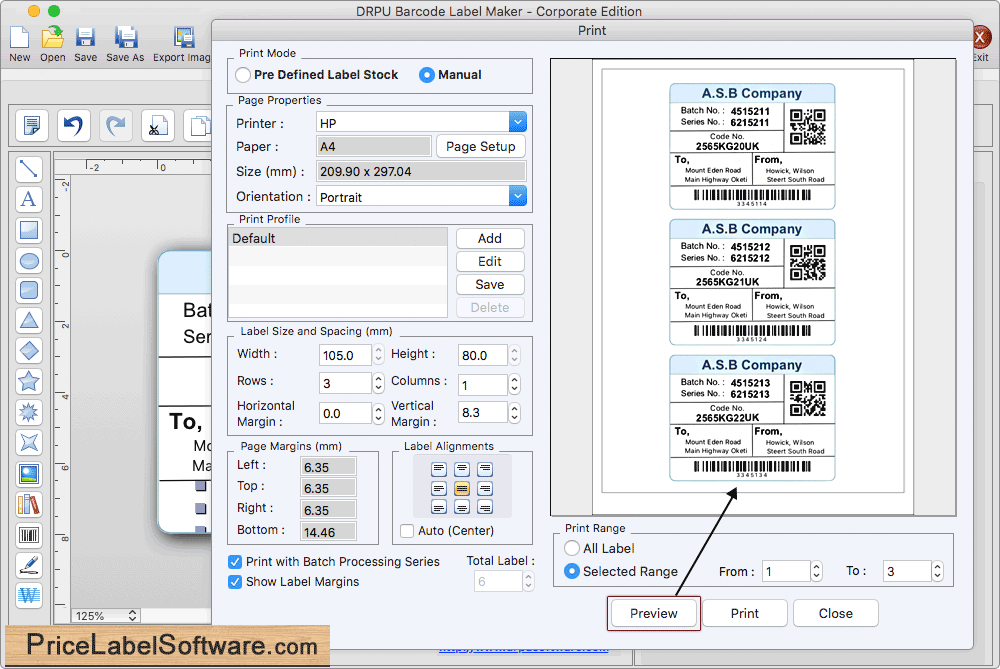 Print Barcode Labels