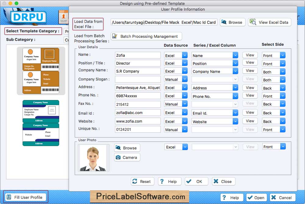 Fill ID Card Details