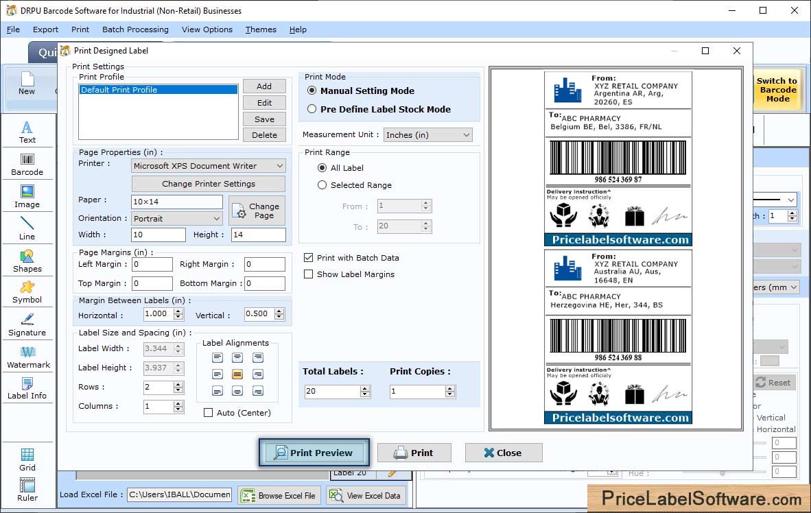 Barcode Label Software for Manufacturing Industry