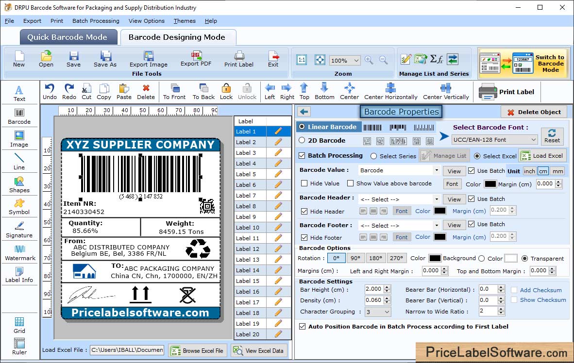 Barcode Properties