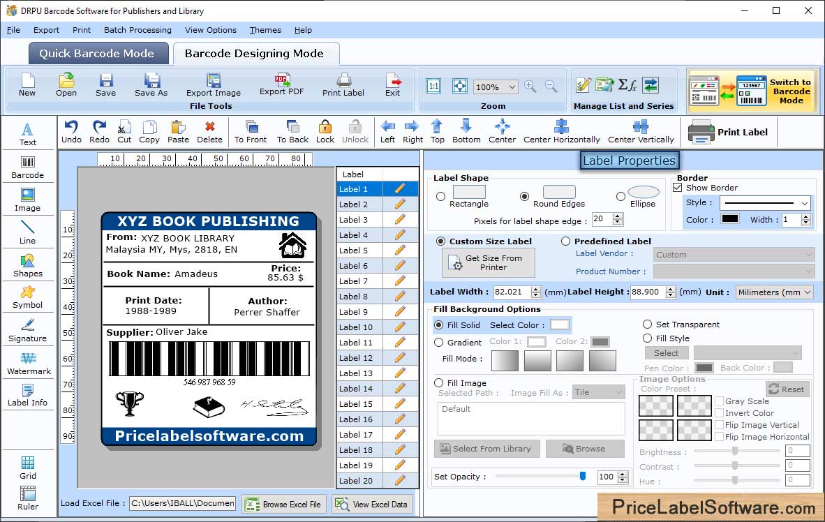 Label Properties