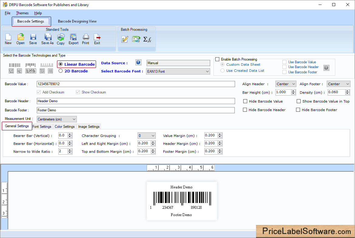 Barcode Label Software for Publishers and Library