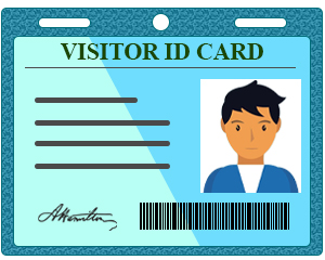  Visitors ID Card Gate Pass